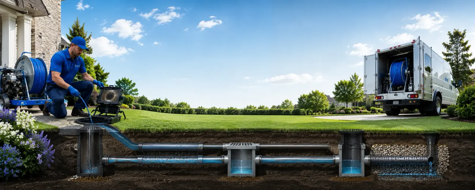 Outdoor drain cleaning information for Keyes, CA